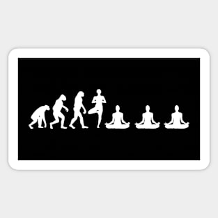 Meditation Evolution Sticker